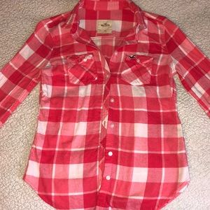 Juniors XS Hollister plaid flannel shirt